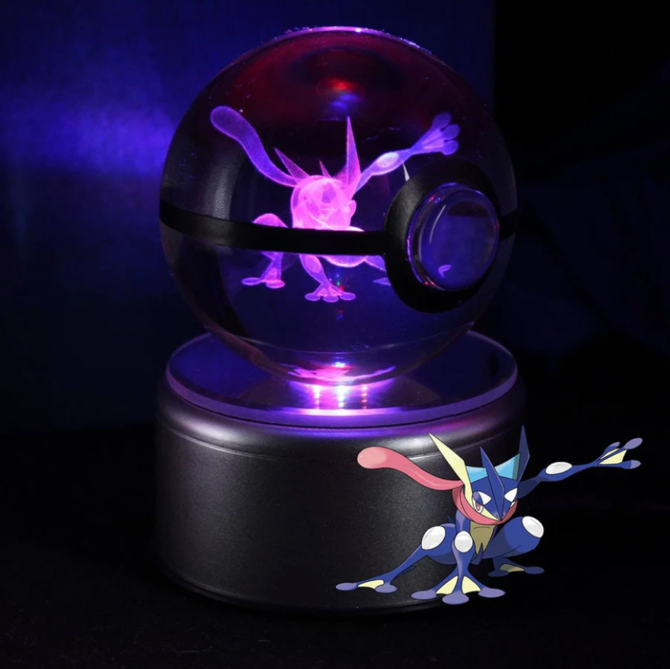 Onix Large Crystal Pokeball 3D Laser Engraving – Crystal PokeVerse