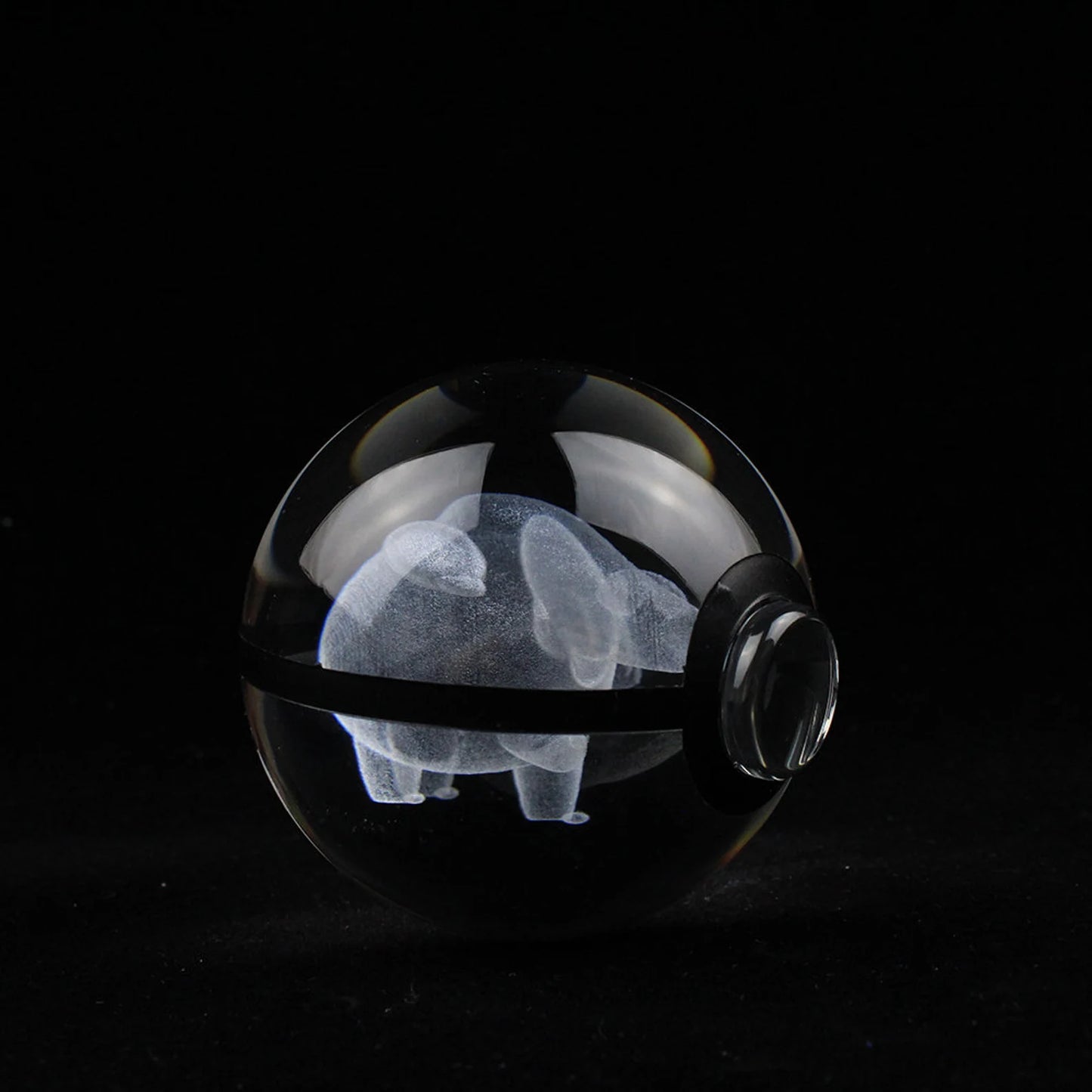 Phanpy Large Crystal Pokeball 3D Laser Engraving