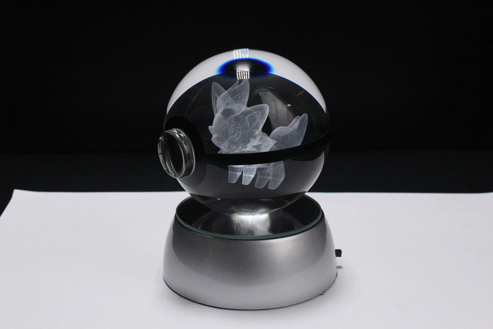 Onix Large Crystal Pokeball 3D Laser Engraving – Crystal PokeVerse