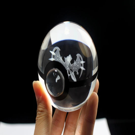 Necrozma- Wing of the Dawn Large Crystal Pokeball 3D Laser Engraving