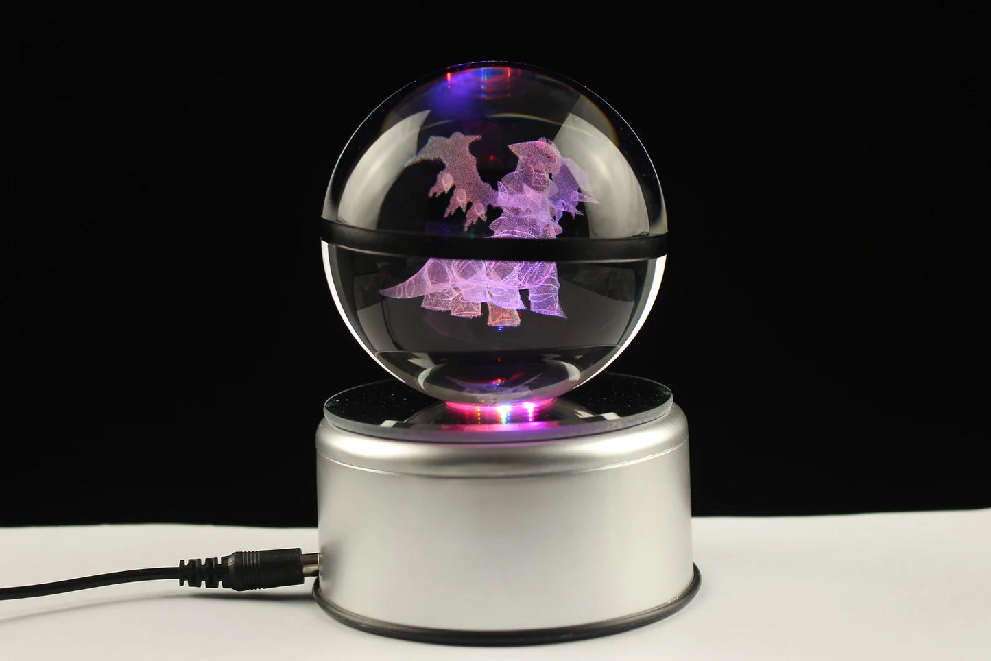 Giratina Large Crystal Pokeball 3D Laser Engraving