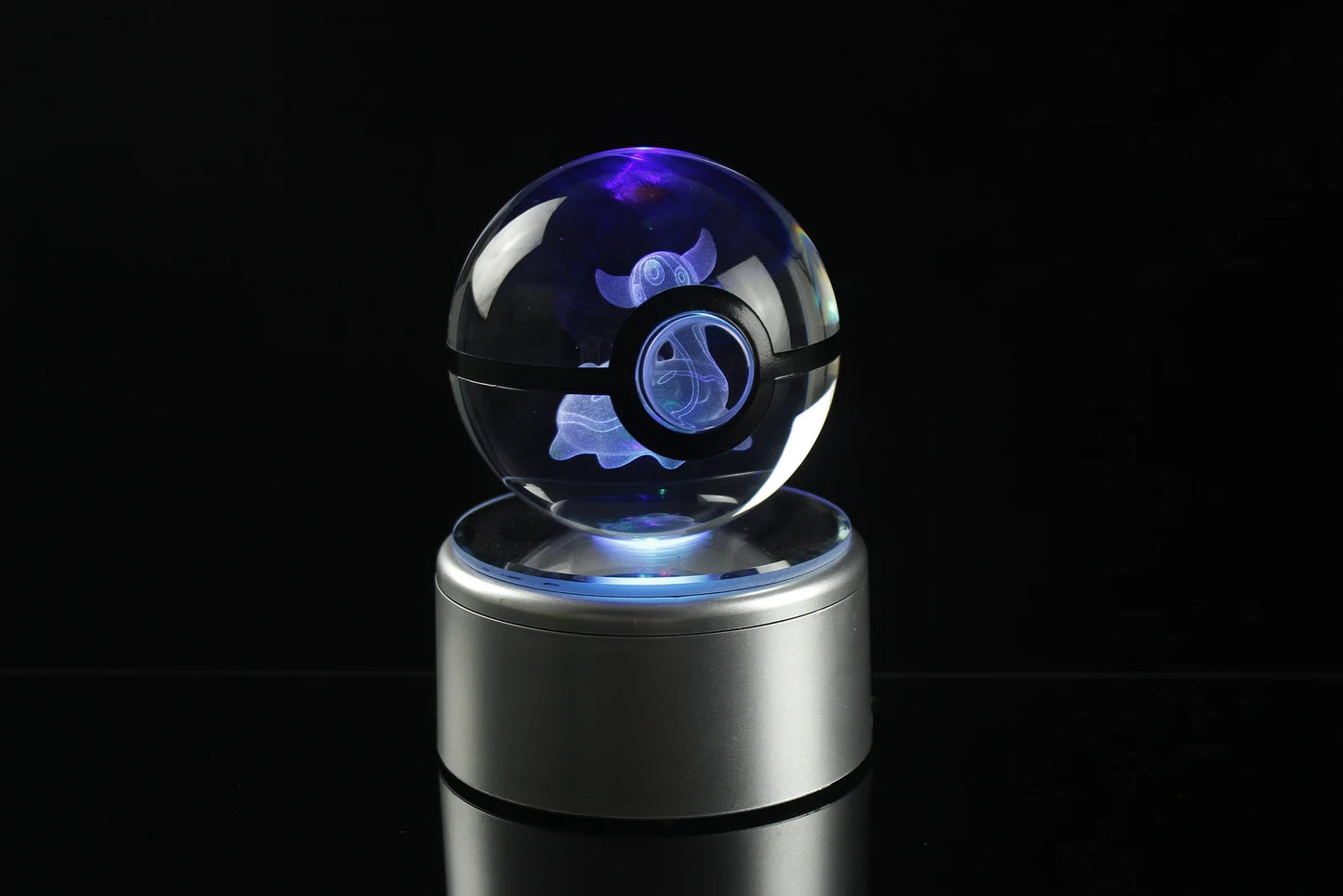 Gastrodon Large Crystal Pokeball 3D Laser Engraving