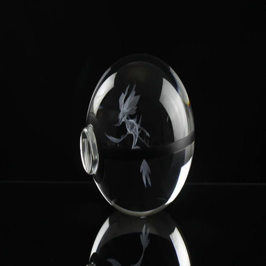 Dragalge Large Crystal Pokeball 3D Laser Engraving