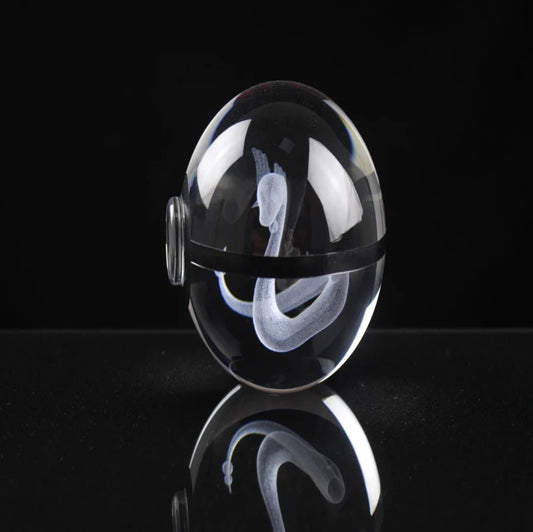 Dragonair Large Crystal Pokeball 3D Laser Engraving